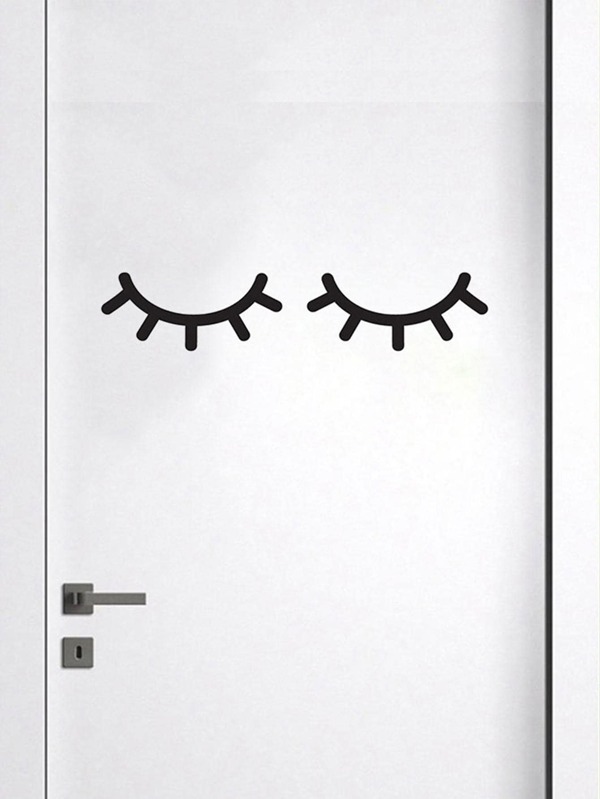 Decorative Eyelash Wall Sticker Medium Size