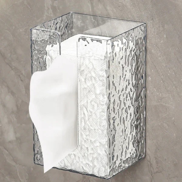 Wall-Mounted Glacier Grey Tissue Box
