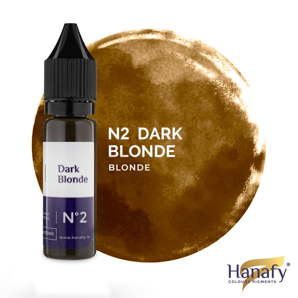 Hanafy Eyebrow Pigment - Dark Blonde No 2 - Image 2