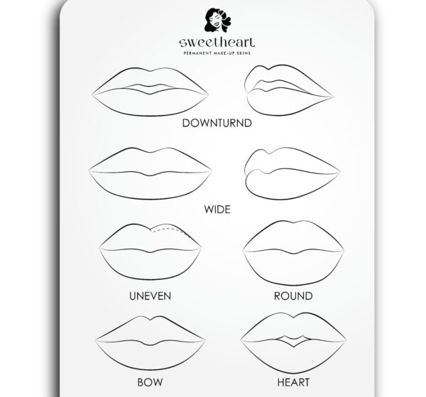 Lip Shapes PMU Practice Skin #1