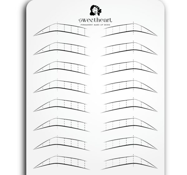 Eyebrow PMU Skin for Practicing Segments - Double Sided